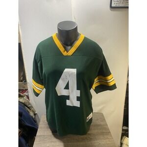 Vintage Green Bay Packers Brett Favre #4 Logo 7 NFL Football‎ Jersey Size Large